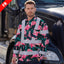 Hi Vis FR Button Long Sleeves Reflective Tapes Hawaii Flamingo Hi-Vis Work Shirt