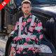 Hi Vis FR Button Long Sleeves Reflective Tapes Hawaii Flamingo Hi-Vis Work Shirt