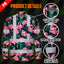 Hi Vis FR Button Long Sleeves Reflective Tapes Hawaii Flamingo Hi-Vis Work Shirt