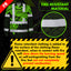 Hi Vis FR Button Long Sleeves Reflective Tapes Hawaiian Green Turtle Flower Hi-Vis Work Shirt