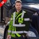 Hi Vis FR Button Long Sleeves Reflective Tapes Hi-Vis Work Shirt