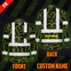 Hi Vis FR Button Long Sleeves Reflective Tapes Lime Neon Flowers Hi-Vis Work Shirt