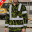 Hi Vis FR Button Long Sleeves Reflective Tapes Lime Neon Flowers Hi-Vis Work Shirt