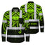 Hi Vis FR Button Long Sleeves Reflective Tapes Octopus Hi-Vis Work Shirt