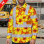 Hi Vis FR Button Long Sleeves Reflective Tapes Orange Neon And Yellow Flowers Hi-Vis Work Shirt