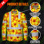 Hi Vis FR Button Long Sleeves Reflective Tapes Orange Neon And Yellow Flowers Hi-Vis Work Shirt