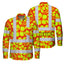 Hi Vis FR Button Long Sleeves Reflective Tapes Orange Neon Lime Plumeria Hi-Vis Work Shirt