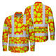 Hi Vis FR Button Long Sleeves Reflective Tapes Orange Neon Lime Plumeria Hi-Vis Work Shirt