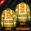 Hi Vis FR Button Long Sleeves Reflective Tapes Orange Neon Lime Plumeria Hi-Vis Work Shirt