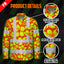 Hi Vis FR Button Long Sleeves Reflective Tapes Orange Neon Lime Plumeria Hi-Vis Work Shirt