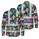 Hi Vis FR Button Long Sleeves Reflective Tapes Pink And Green 2 Hi-Vis Work Shirt