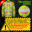 Hi Vis FR Button Long Sleeves Reflective Tapes Pink And Lime Neon Frog Hi-Vis Work Shirt