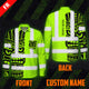 Hi Vis FR Button Long Sleeves Reflective Tapes TiKi Hi-Vis Work Shirt