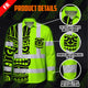 Hi Vis FR Button Long Sleeves Reflective Tapes TiKi Hi-Vis Work Shirt