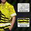 Hi Vis Hawaiian American Flag Shirt, Yellow Neon Hi-Vis Work Shirt