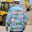 Hi Vis Hawaiian Long Sleeve Shirt Reflective Tape Blue Pink Flamingo Hi-Vis Long Sleeve Shirt