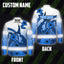 Hi Vis Hawaiian Long Sleeve Shirt Reflective Tape Blue Pink Neon Polynesian Hi-Vis Long Sleeve Shirt