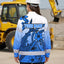 Hi Vis Hawaiian Long Sleeve Shirt Reflective Tape Blue Pink Neon Polynesian Hi-Vis Long Sleeve Shirt
