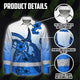 Hi Vis Hawaiian Long Sleeve Shirt Reflective Tape Blue Pink Neon Polynesian Hi-Vis Long Sleeve Shirt