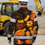Hi Vis Hawaiian Long Sleeve Shirt Reflective Tape Gradient Orange Neon Turtle Hi-Vis Long Sleeve Shirt