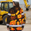 Hi Vis Hawaiian Long Sleeve Shirt Reflective Tape Gradient Orange Neon Turtle Hi-Vis Long Sleeve Shirt