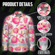 Hi Vis Hawaiian Long Sleeve Shirt Reflective Tape Light Orange Pink Sea Hi-Vis Long Sleeve Shirt