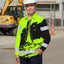 Hi Vis Hawaiian Long Sleeve Shirt Reflective Tape Lime Neon Sea Boat Hi-Vis Long Sleeve Shirt