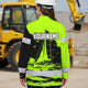Hi Vis Hawaiian Long Sleeve Shirt Reflective Tape Lime Neon Sea Boat Hi-Vis Long Sleeve Shirt