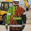 Hi Vis Hawaiian Long Sleeve Shirt Reflective Tape Orange Lime Neon Polynesian Hi-Vis Long Sleeve Shirt