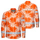 Hi Vis Hawaiian Long Sleeve Shirt Reflective Tape Orange Neon White Tree Hi-Vis Long Sleeve Shirt