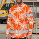 Hi Vis Hawaiian Long Sleeve Shirt Reflective Tape Orange Neon White Tree Hi-Vis Long Sleeve Shirt