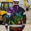 Hi Vis Hawaiian Long Sleeve Shirt Reflective Tape Rainbow Turtle Sea Hi-Vis Long Sleeve Shirt