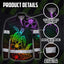 Hi Vis Hawaiian Long Sleeve Shirt Reflective Tape Rainbow Turtle Sea Hi-Vis Long Sleeve Shirt