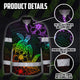 Hi Vis Hawaiian Long Sleeve Shirt Reflective Tape Rainbow Turtle Sea Hi-Vis Long Sleeve Shirt