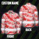 Hi Vis Hawaiian Long Sleeve Shirt Reflective Tape Red White Sea Boat Hi-Vis Long Sleeve Shirt