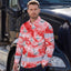 Hi Vis Hawaiian Long Sleeve Shirt Reflective Tape Red White Sea Boat Hi-Vis Long Sleeve Shirt