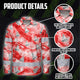 Hi Vis Hawaiian Long Sleeve Shirt Reflective Tape Red White Sea Boat Hi-Vis Long Sleeve Shirt