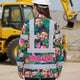 Hi Vis Hawaiian Long Sleeve Shirt Reflective Tapes Pink And Green 2 Hi-Vis Long Sleeve Shirt