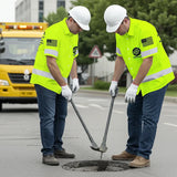 Hi Vis Hawaiian Shirt Electrician Definition Yellow Custom Name and Logo Company Name Safety Workwear