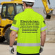 Electrician Definition Yellow Hi-Vis Hawaiian Shirt
