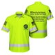 Electrician Definition Yellow Hi-Vis Hawaiian Shirt