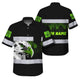 Black Eagle USA Flag Hi-Vis Hawaiian Shirt