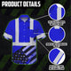 Blue US Flag Paint Hi-Vis Hawaiian Shirt