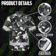 Camo Fishing Outdoor Safety For Fisherman, Workers, Runners, Cyclists Hi-Vis Hawaiian Shirt