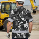 Camo Fishing Outdoor Safety For Fisherman, Workers, Runners, Cyclists Hi-Vis Hawaiian Shirt