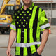Camo Flag Hi-Vis Hawaiian Shirt