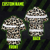 Hi Vis Hawaiian Shirt Reflective Leopard 2 Safety For Workers, Runners, Cyclists
