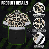 Hi Vis Hawaiian Shirt Reflective Leopard Safety For Workers, Runners, Cyclists
