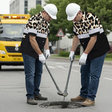 Hi Vis Hawaiian Shirt Reflective Leopard Safety For Workers, Runners, Cyclists