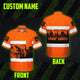 Orange Eagle USA Flag Hi-Vis Hawaiian Shirt